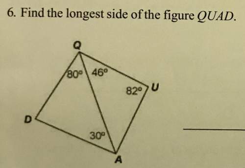 (on geometry ) find the longest side of the figure quad.