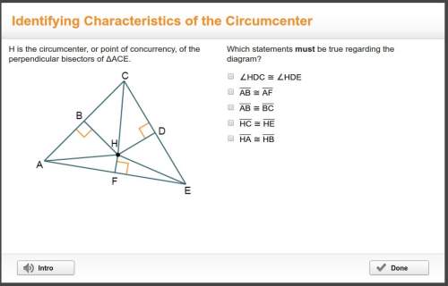 Which statements must be true regarding the diagram?  ( check more than one answer)