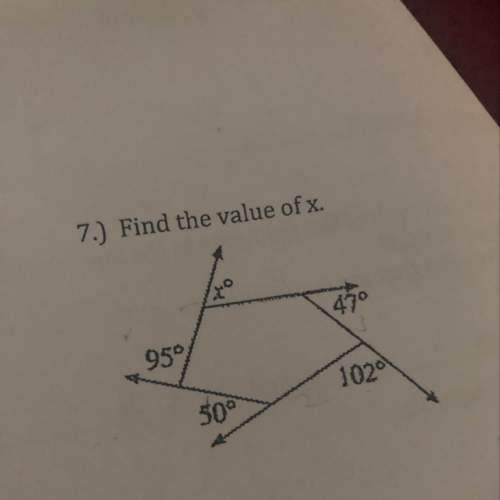 How would you find the value of x ?