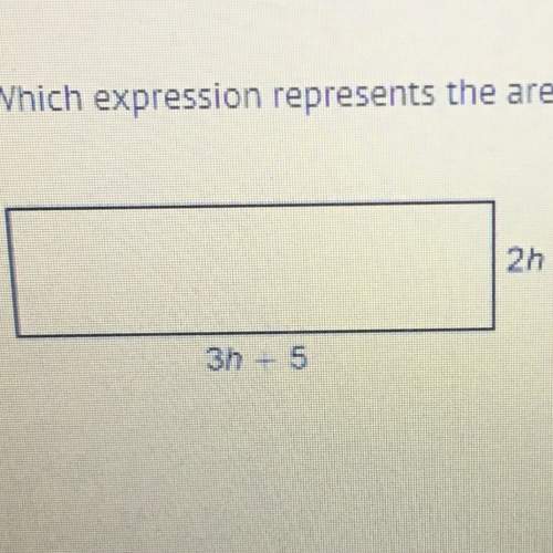 Which expression represents the area of the rectangle?  a) 5h+4 b)6h^2+7h-5