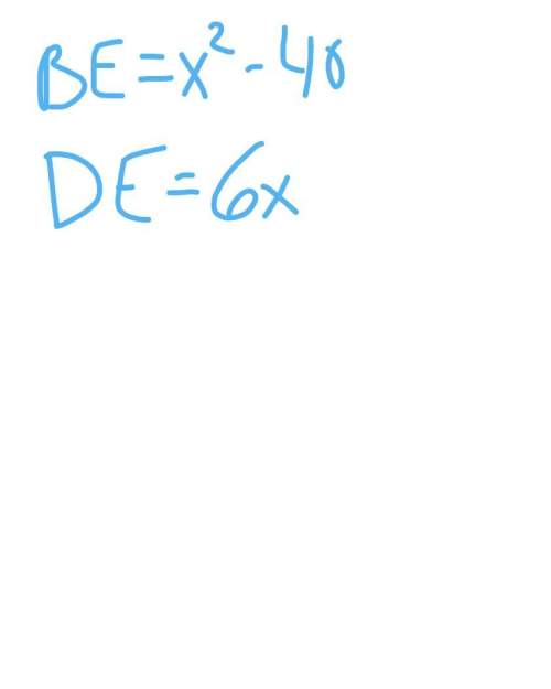 In paralelleogram abcd, diagnosis ac and bd intersect at point e, be=x2-40 and de= 6x. what is bd?