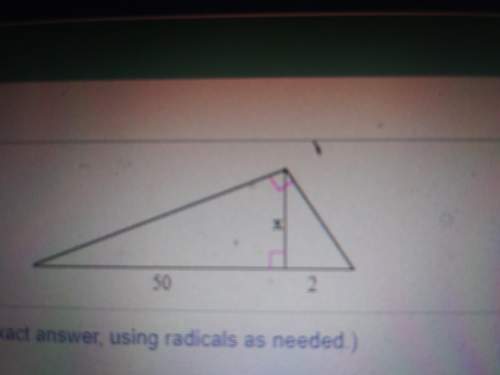 Solve for x using figure to the right. pls answer this it is urgent