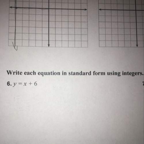 Write each equation in standard form using integers