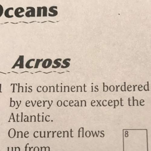 What continent is bordered by every ocean except the atlantic