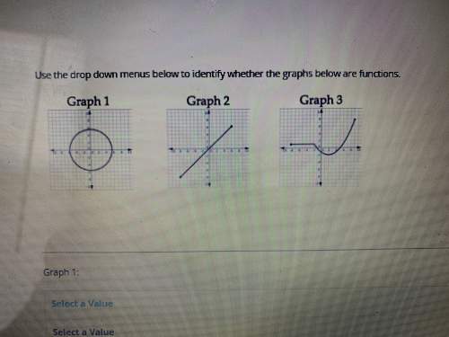 For each one tell me if the graph is a function