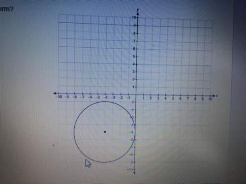 What is the equation of this circle in general form?  a. x^2 + y^2 - 8x - 10y + 25 = 0