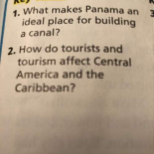 Answer both questions.  1. what makes panama an ideal place for building a canal?  2. ho