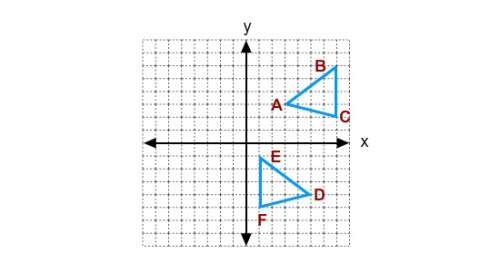Which glide reflection describes the mapping triangle abc triangledef?  (x, y) mc117-7.j