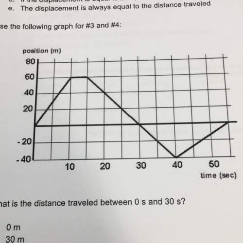 What is the distance traveled between 0 s and 30 s?