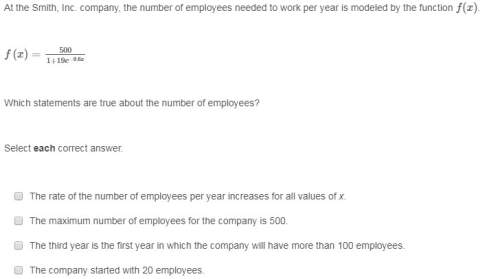 Which statements are true about the number of employees?