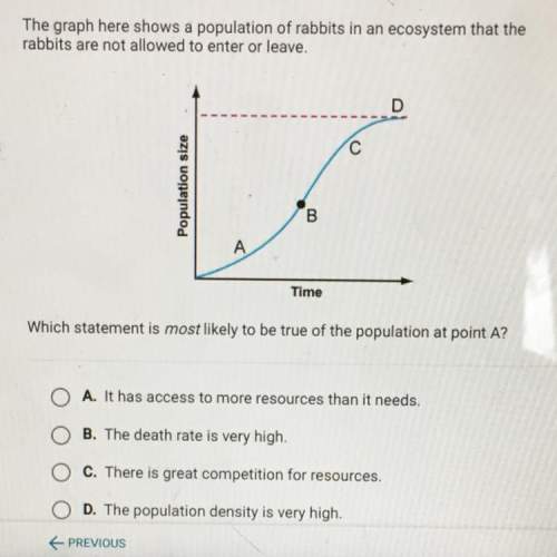 The graph here shows a population of rabbits in an ecosystem that the rabbits are not allowed to ent