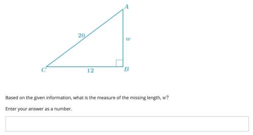 Ithink you have to use the pythagorean theorem, would like you to explain how you did it as well, !&lt;