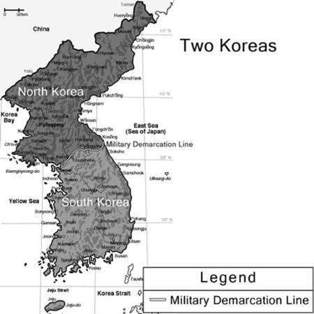 Summarize the significance of the military demarcation line for the people on either side of the lin
