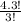 \frac{4.3!}{3!}