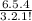 \frac{6.5.4}{3.2.1! }