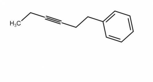 This molecule can be synthesized from an alkyne anion and an alkyl bromide. However, there are two w