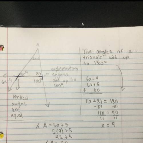 Need help ASAP 
Solve for angle A