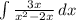 \int\limits {\frac{3x}{x^{2} - 2x} } \, dx