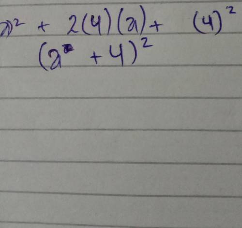 Find the factors of the equation a² + 8a + 16.
(it's urgent)