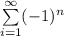 \sum\limits_{i=1}^\infty (-1)^n