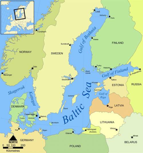 The baltic sea has been called a scandinavian mediterranean explain why that comparison seems logica