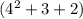 (4^2+3+2)