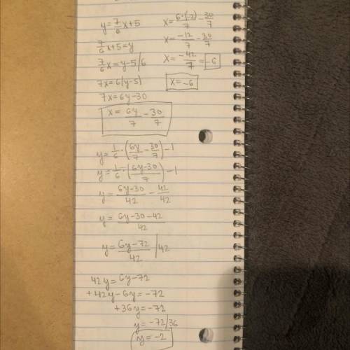 Find the solution of the system of equations.
y=1 = -x + 5 and y = 1/6-1
PLEASE HELP ME !!