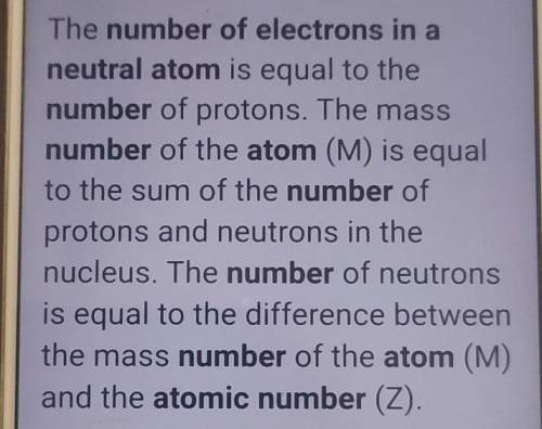 How do we determine the number of electrons in a neutral atom?