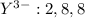 Y^{3-}:2,8,8