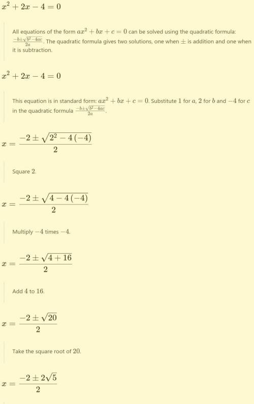 X^2+2x=4 Can someone help me complete the square I forgot how to do it. pls show steps​