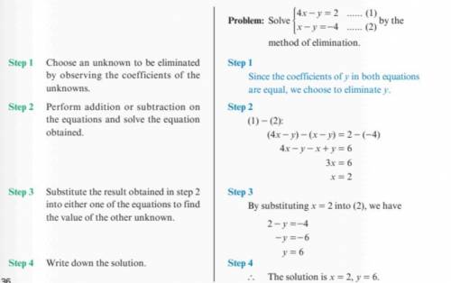 Solve the following system of linear equations by elimination through addition.

-2x + y = -3
3x + y