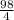 \frac{98}{4}