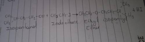 Give the set of reactants (including an alkyl halide and a nucleophile) that could be used to synthe
