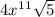 4x^1^1\sqrt{5}