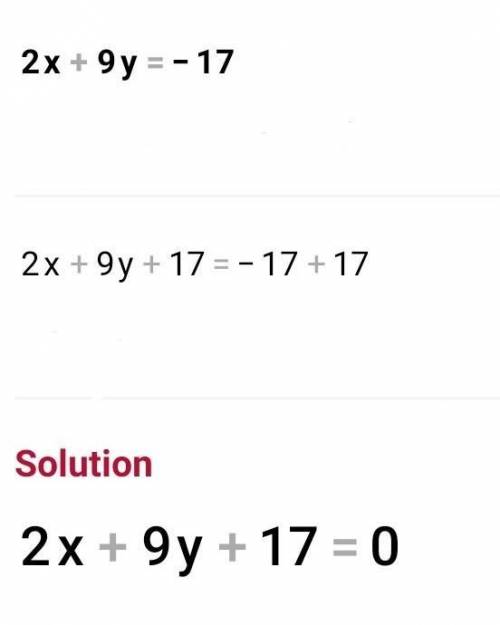 Solve the following system of equations.
5x - 4y= -16
2x+9y=-17