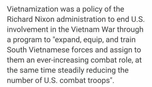 What was the Nixon’s Vietnam exit plan called?

a.
Full Assault
c.
Domino Plan
b.
Search and Destroy