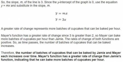 Jamie and Mayer are both baking cupcakes for a fundraiser. Jamie can bake two batches of cupcakes ev