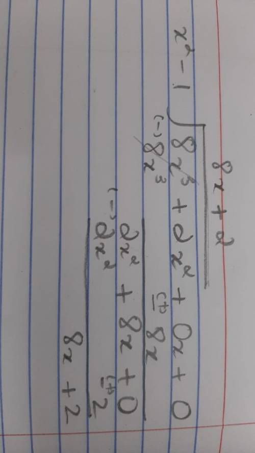 Divide the polynomial using long division