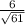 \frac{6}{\sqrt{61}}