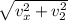 \sqrt{v_x^2 +v_2^2 }