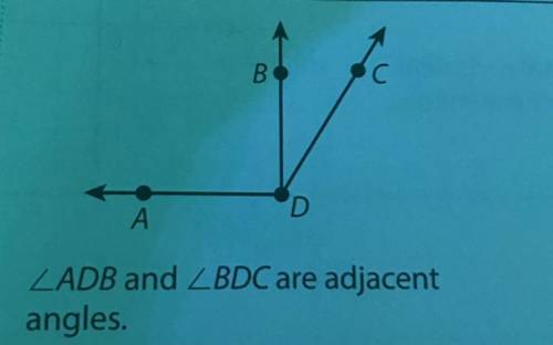 What is a adjacent angle
gimmie example plz