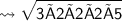 \small \sf \leadsto \sqrt{3 × 2 × 2 × 2 × 5}