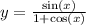 y =  \frac{ \sin(x) }{1 +  \cos(x) }
