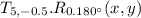T_{5,-0.5}.R_{0.180^{\circ}}(x,y)
