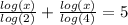 \frac{log(x)}{log(2)}+\frac{log(x)}{log(4)}=5
