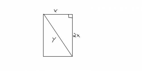 10. A rectangle whose length is twice its width has a diagonal equal to one side of a given square.