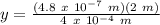 y = \frac{(4.8\ x\ 10^{-7}\ m)(2\ m)}{4\ x\ 10^{-4}\ m}