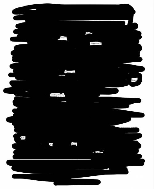 Need a Blackout poem using the Declaration of Independence (hope for freedom)