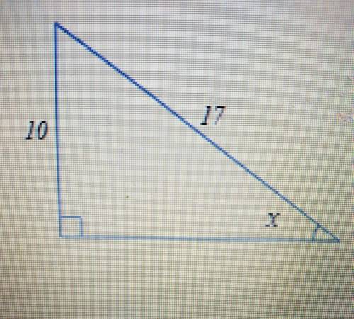 Find X, round your answer to the meares tenth of a degree