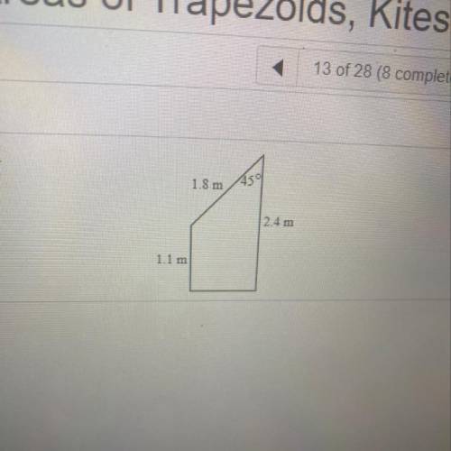 Does someone know the area of this trapezoid and round it to the nearest tenth